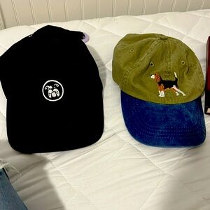 2 dog hats